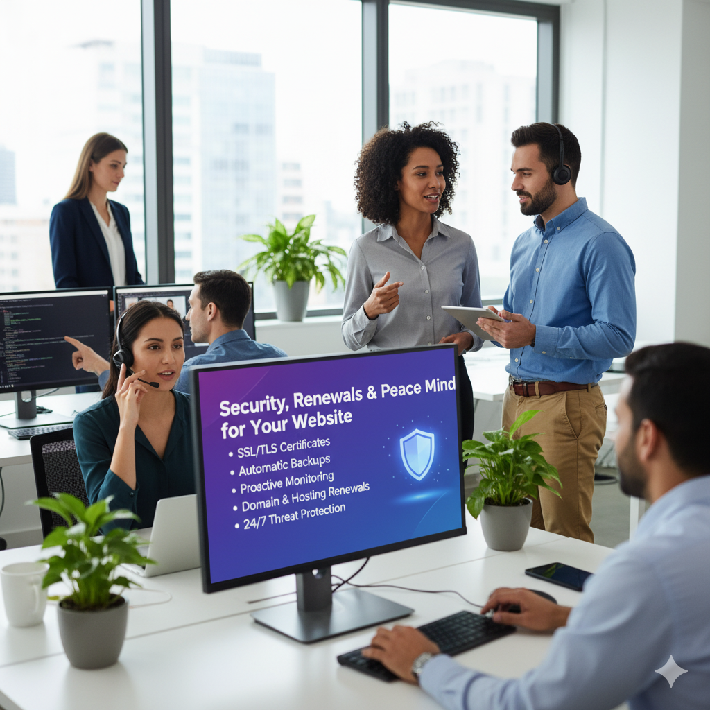 Security, Renewals & Peace of Mind for Your Website